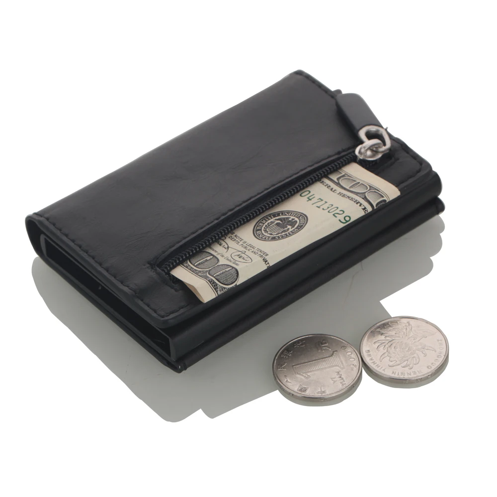 Credit Card Holder Aluminum Box Card Wallet RFID PU Leather Pop Up Case Magnet Carbon Fiber Coin Purse wallet card holder,credit card wallet,leather wallet,credit card holder,coin purse wallet,card holder,card wallet,coin purse,wallet card bag