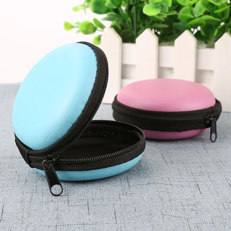 

Multiple Color Case For Headphones Portable Headset Bag Storage Box Protection Memory Coin Storage Bag Earphone Accessory