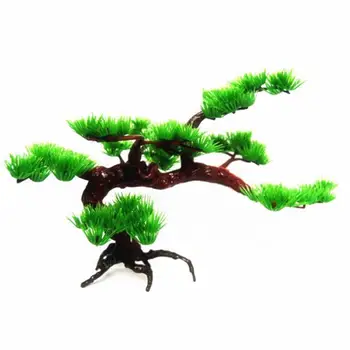 

Aquarium Rock Bonsai Ornament Fish Tank Artificial Plastic Pine Bonsai Pine Tree Fish Tank Aquarium Ornament Decor