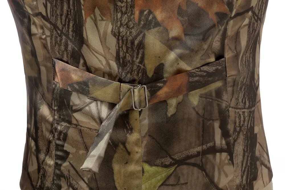 Camo Groom vests Country Wedding Party for Men Attire Groomsmen Vest Prom Waistcoat Hunter Real Image