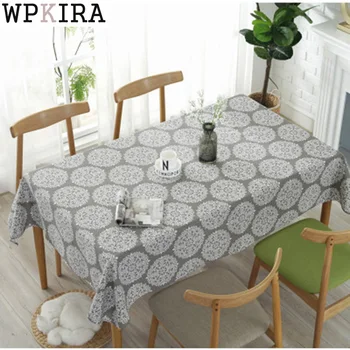 

Korean Retro Printed Rectangular Tablecloth Coffee Table Dining Table Cotton And Linen Tablecloth ZB-DS-L044&40