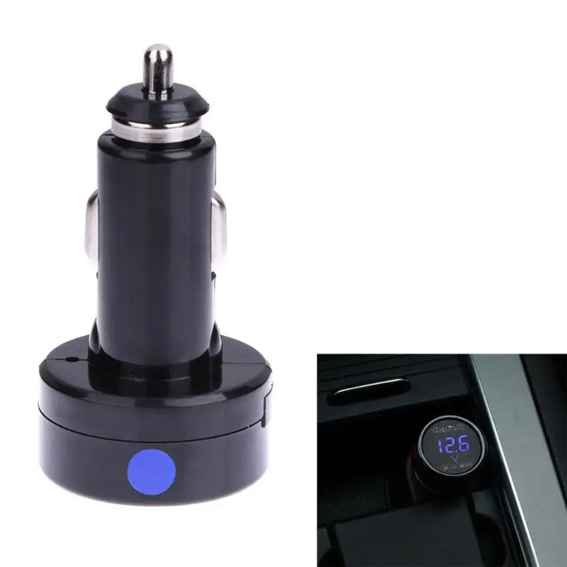 12 В 24 В Универсальный Автомобильный цифровой вольтметр электронный прикуриватель автомобильный аккумулятор вольт-Монитор датчик RGB дисплей