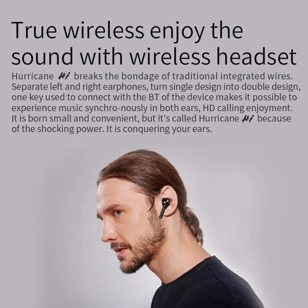 TWS стереонаушники Bluedio с поддержкой Bluetooth 5 0 и зарядным футляром|Наушники