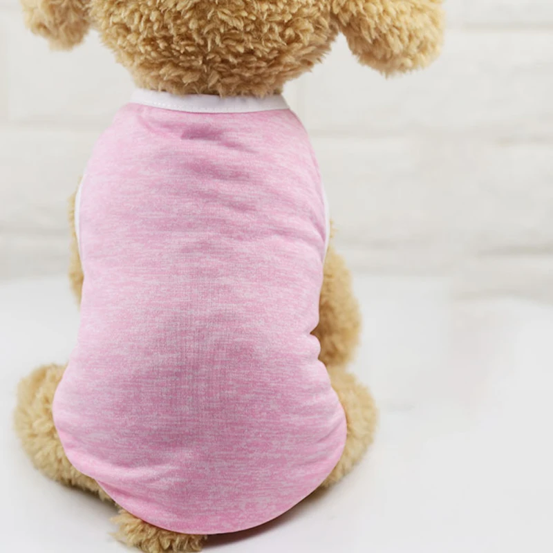 Pet Dog Solid Color Vest Little Medium Dog Cat Spring Summer Clothes Dogs Cats Puppy Kitten Vests Pets Clothing Pets Supplies