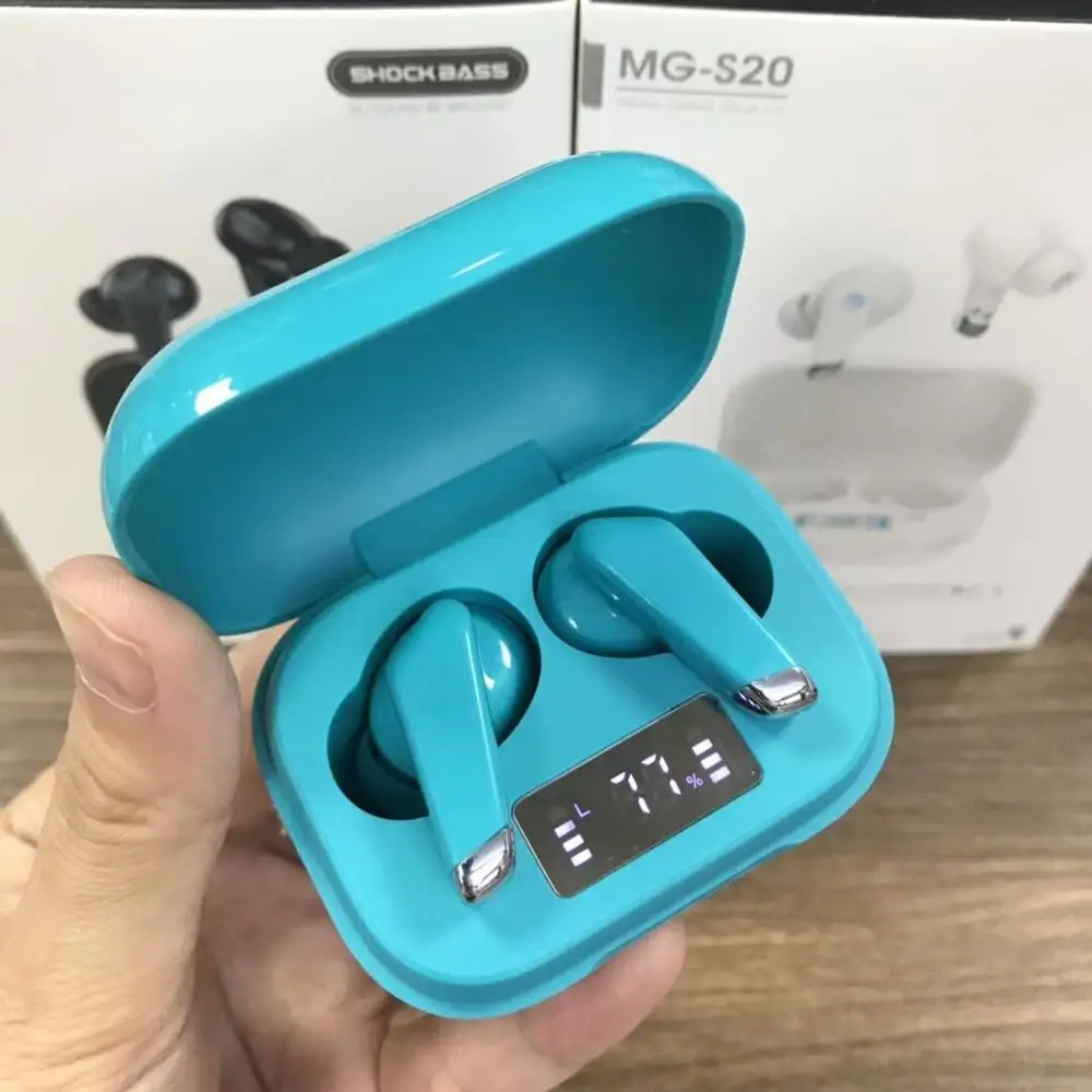 fashion style mg s20 led display Headphones Wireless Bluetooth Headsets Vs Generation 3 b11 f9 universal for car driver out door