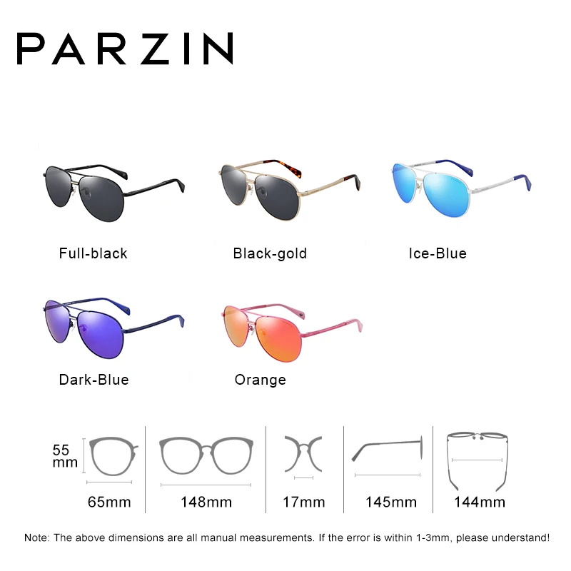 Мужские и женские солнцезащитные очки PARZIN Polarzied брендовые дизайнерские унисекс в