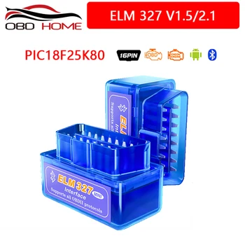 

Newest 25K80 Mini Elm327 Bluetooth OBD2 V1.5 OBD 2 Car Diagnostic-Tool Scanner Elm327 OBDII Adapter Auto Diagnostic Tool