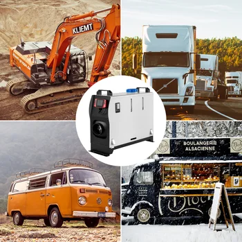 VEVOR-calentador de aire diésel de 5KW, dispositivo todo en uno de 12V con interruptor LCD y mando a distancia, para coches, furgonetas, camiones, autocaravanas, barcos y remolques 2
