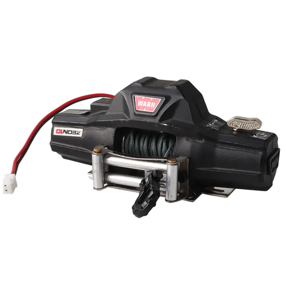 

Black Durable Metal Accessories Electric Spare Part Automatic Simulated Winch Mini Car Double Motor For 1/8 RC Crawler