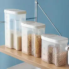 Кухонный Контейнер для хранения зерна, герметичный ящик для хранения с крышкой для хранения зерна