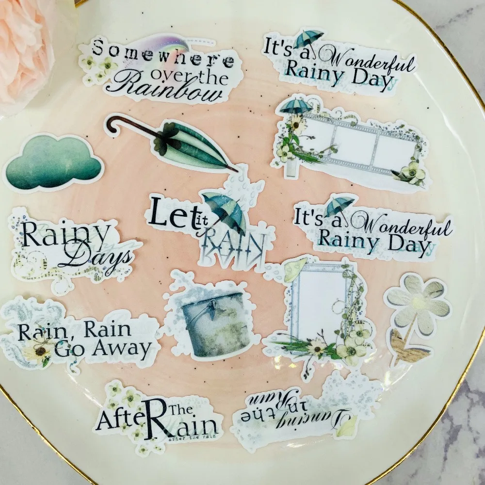 28PCSRainy Days наклейка s рукоделие и скрапбукинг наклейка s книга Студенческая этикетка декоративная наклейка DIY канцелярские товары