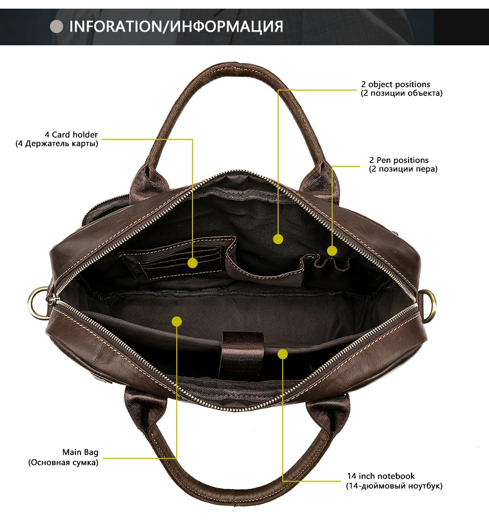 7 leather bag for men