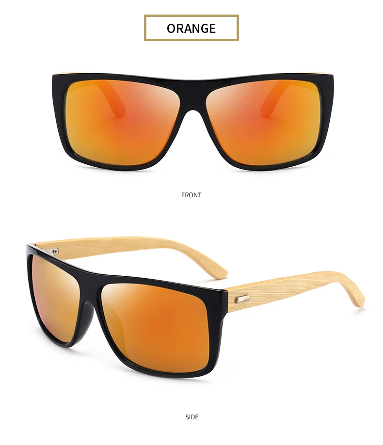 RBENN Ретро Мужские деревянные очки Женские бамбуковые солнцезащитные очки брендовый дизайн, квадратные винтажные очки для вождения мужские солнцезащитные очки De Sol UV400