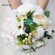 Свадебный букет невесты букет ручной работы розы Свадебные цветы Свадебные букеты SPH95