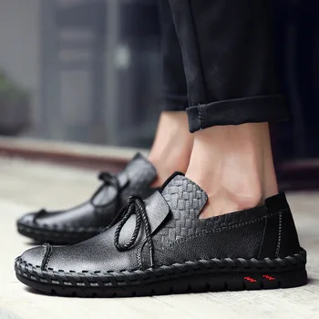 

genuine leather men outdoor shoes cross-border breathable walking shoes light weight trekking shoes men walking sneakers zapatos