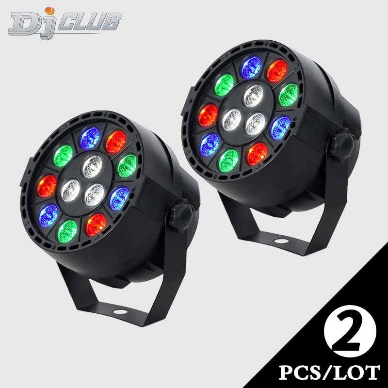 Dj Lighting Mini LED Flat Par With 3Colors Disco RGBW Lyre Wash Arrive At Voice Control For Home Party Light