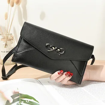 

New Fashion Leather Women Wallets Hasp Lady Moneybags Zipper Coin Purse Woman Envelope Wallet Money Cards ID Holder Bags Purses Pocket