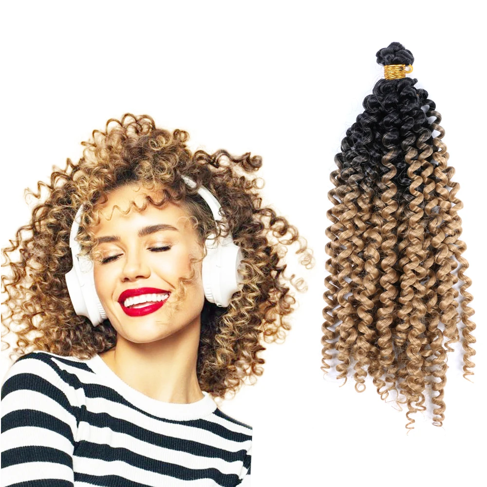 

Natifah Synthetic Crochet Hair Extensions Afro Kinky Twist Jumbo Braids Prestretched Ombre Bug Twist Wavy Crochet Braiding Hair