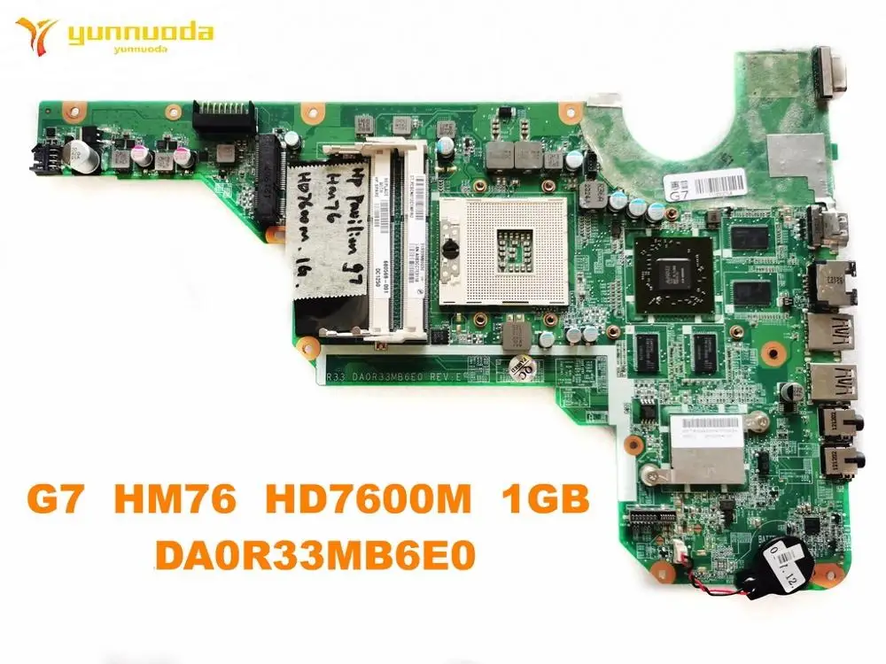 Original for HP G7 laptop motherboard HM76 HD7600M 1GB DA0R33MB6E0 tested good free shipping | Компьютеры и офис