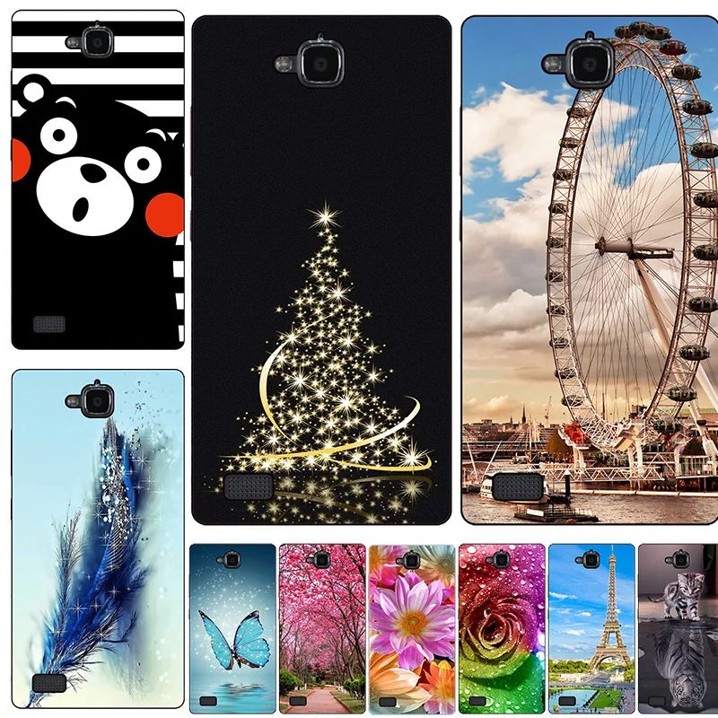 Чехол для huawei Honor 3C H30-U10 G740 H30-T10 H30-T00 H30-L01 чехол с жестким основанием Пластик с милыми котиками, чехол для телефона с рисунком в виде животного