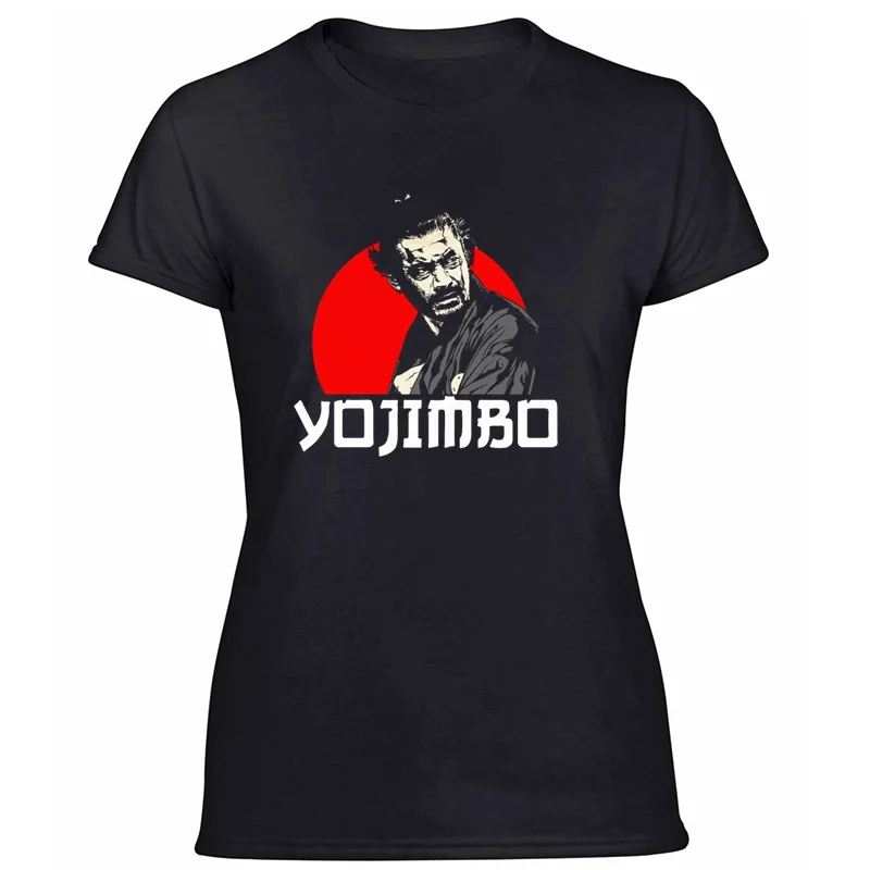 Забавная футболка Yojimbo для мужчин, смешная Мужская футболка с круглым воротником и коротким рукавом