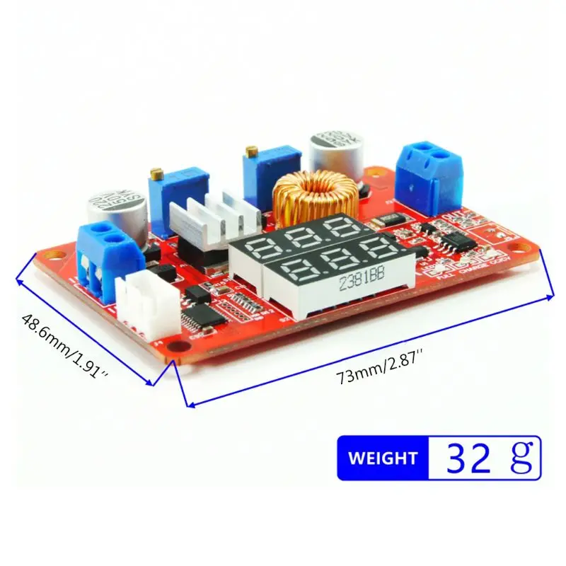 

5A 75W Constant Current Voltage CC CV Buck-module step-down Module DC 5V-35V