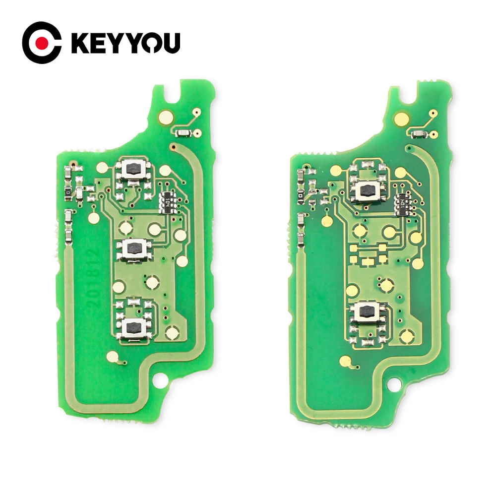 KEYYOU ASK/FSK 2/3 For Peugeot 307 408 308 Citroen C2 C3 C4 C5 Key Buttons Remote Electronic Circuit Board Ce0536 | Автомобили и