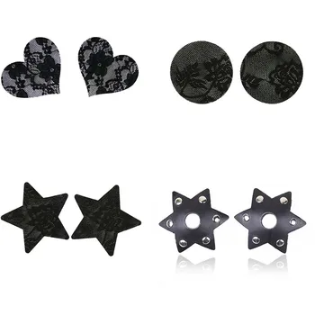 

Heart Flower Shape Breast Stickers Women Lace Breast Petals Sexy Breast Cover Invisible Bra Pad Intimate Accessories