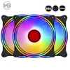 2022 Newest 120mm PC case Fan Computer Cooling fan for Heat Sink Fans Cooler D-Type 4PIN Interface Silent Cooling Fan RGB LED ► Photo 1/6