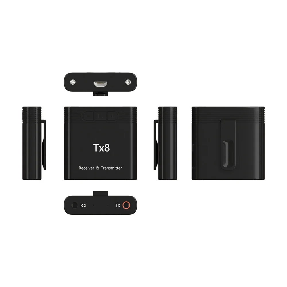 TX8 5 0 Bluetooth приемник передатчик с кнопкой регулировки громкости 2 в 1 аудио