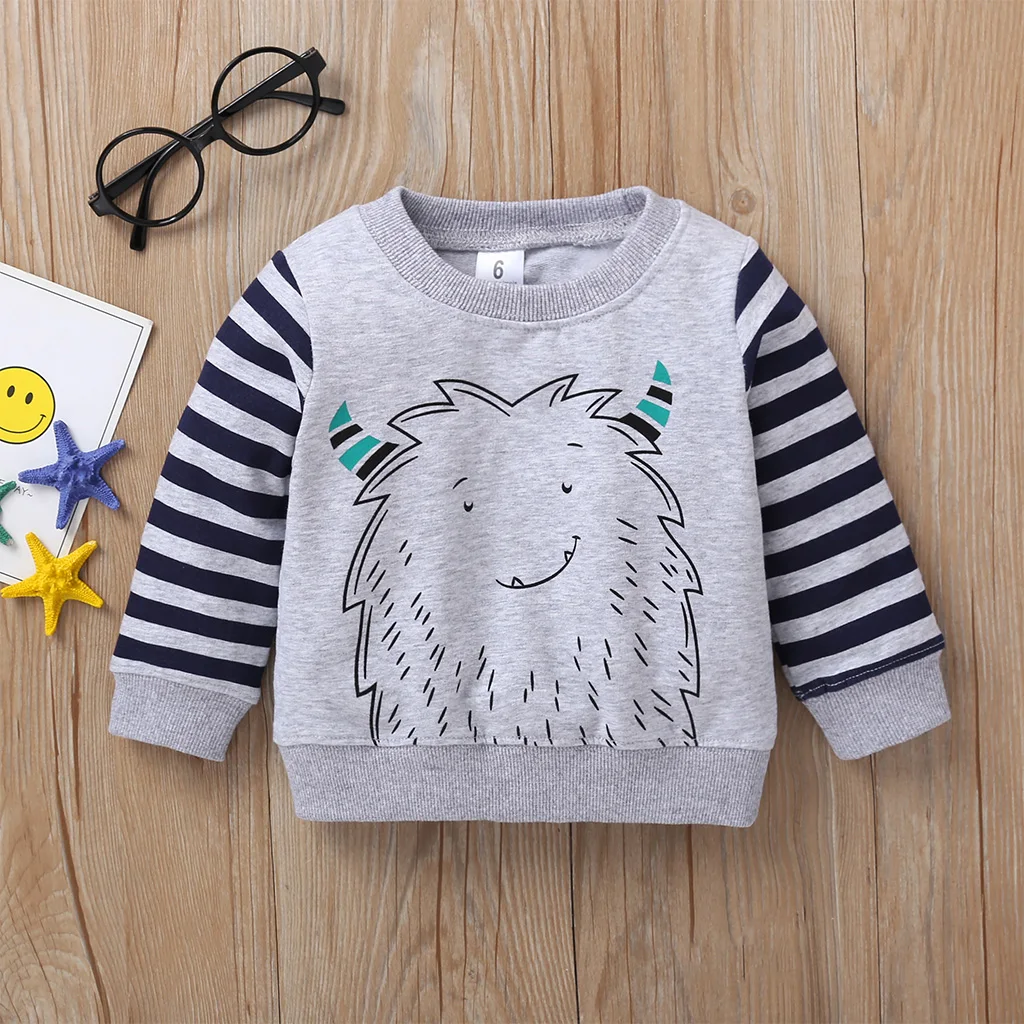 Комплект одежды из 3 предметов для маленьких мальчиков, модельный хлопковый свитер с длинными рукавами для новорожденных мальчиков+ хлопковые комбинезоны+ штаны, серый осенне-зимний наряд