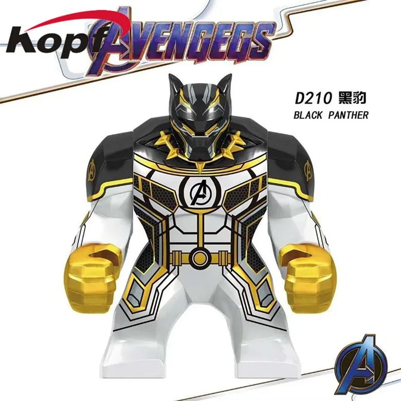 

Building Blocks Avengers 4 Endgame Big Model Black Panther Action Bricks Figure For Children Gift Toys D210