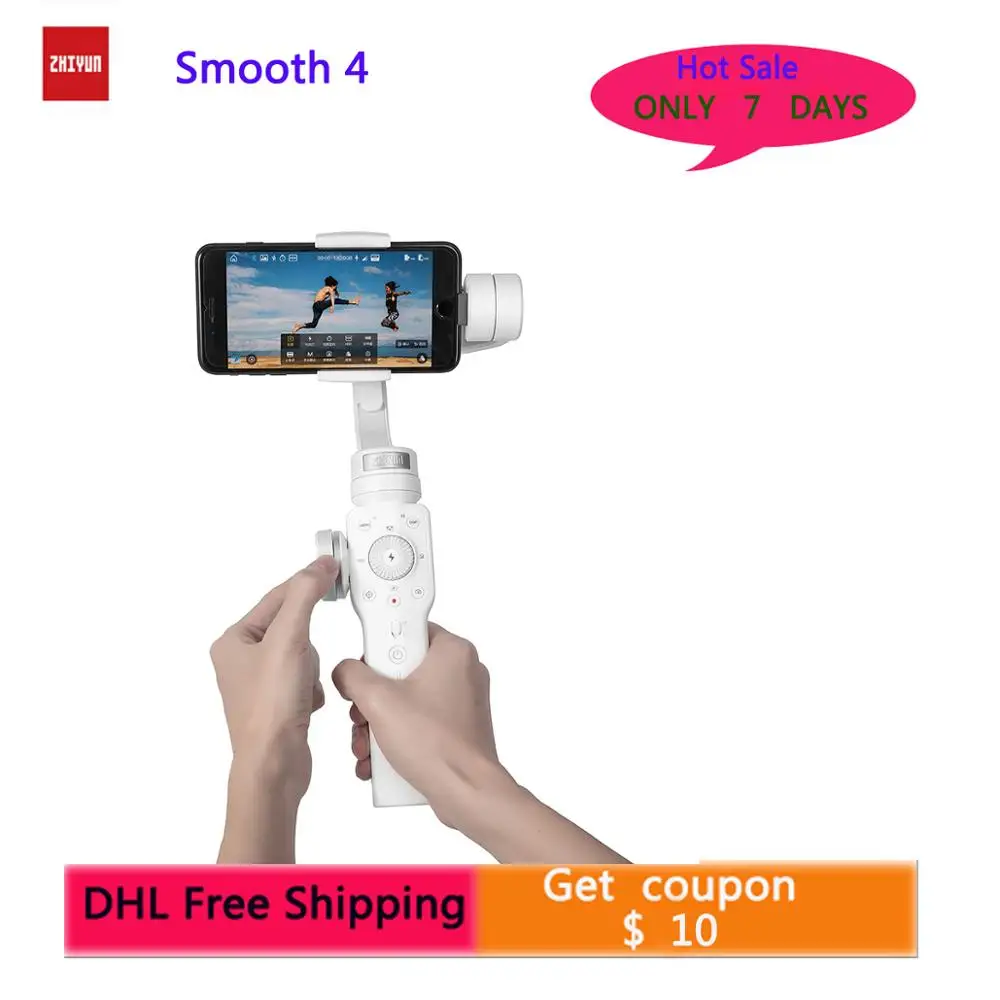 

zhi yun Zhiyun Smooth 4 3-Axis Handheld Gimbal Stabilizer for iphone HUAWEI Sumsung Gopro