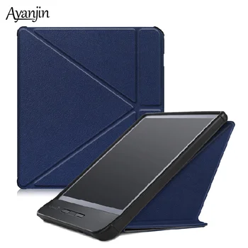 

Case for All-new 7" Kobo Libra H2O ebooks 2019 PU Leather Multi-angle Stand Cover For Tolino Vision 5 Auto Sleep/Wake+Stylus