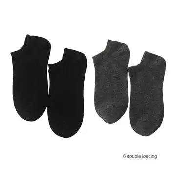 

6 Pairs Fine Cotton Soft Socks Spring Summer Solid Men Adult Short Boat Socks Reasonable Thickness Comfortable Touch