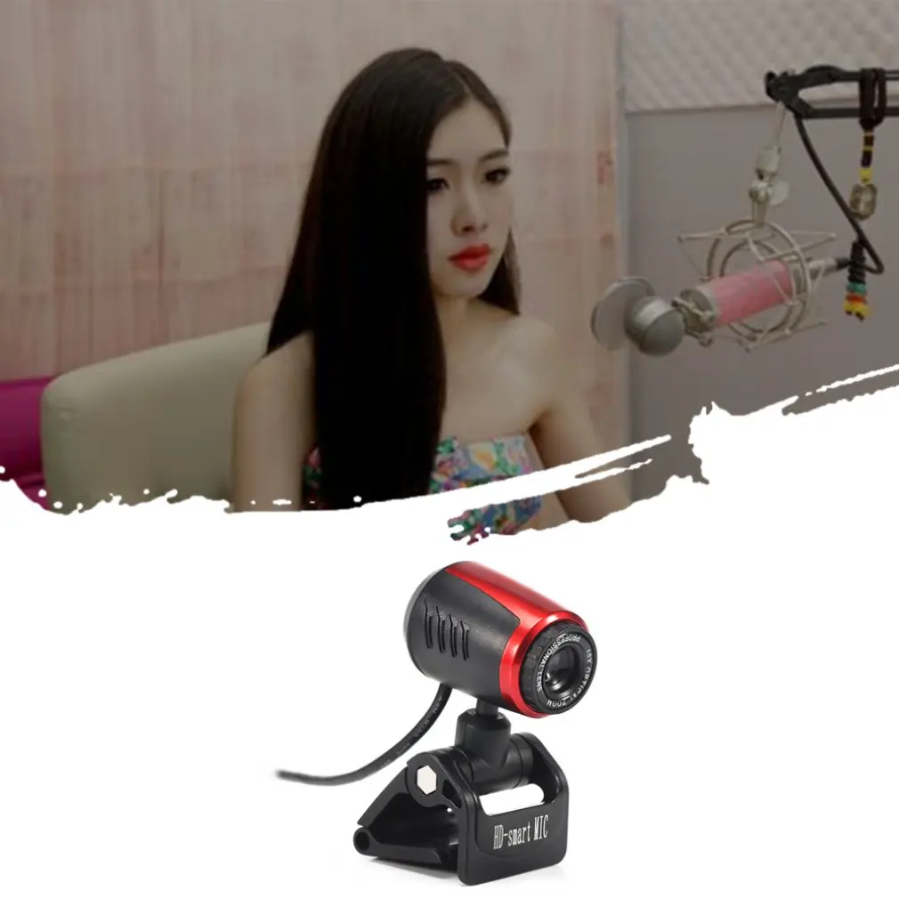 

1 Pcs Desktop Computer Camera With Microphone Free Drive Usb Qlh09 Hd Microphone Auto Focus Auto White Balance