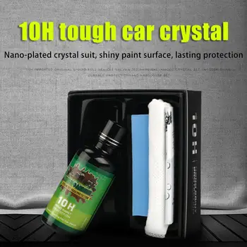 

10H Liquid Glass Ceramic Automotive Coating Waterproof Nano Ceramic Car Paint Care Solution Scratch Resistant Super Hydrophobic