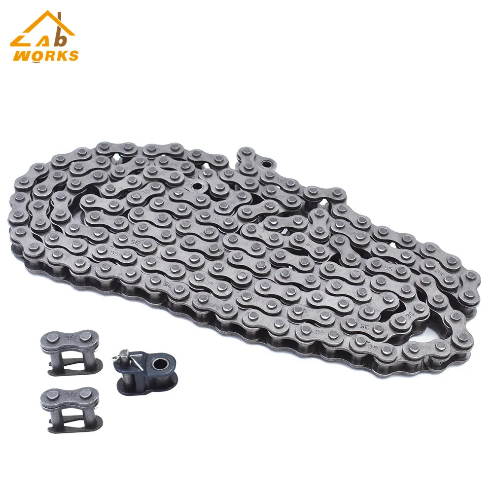 Corrente de Rolo Pés com Ligações Mestre e Ligação Offconjunto para Kart Mini Bike 35