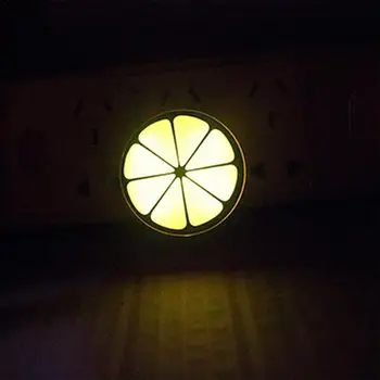 

Beautiful Lemon Sensor Led Night Light US Plug-in Night Lamp for kids bedroom 110V