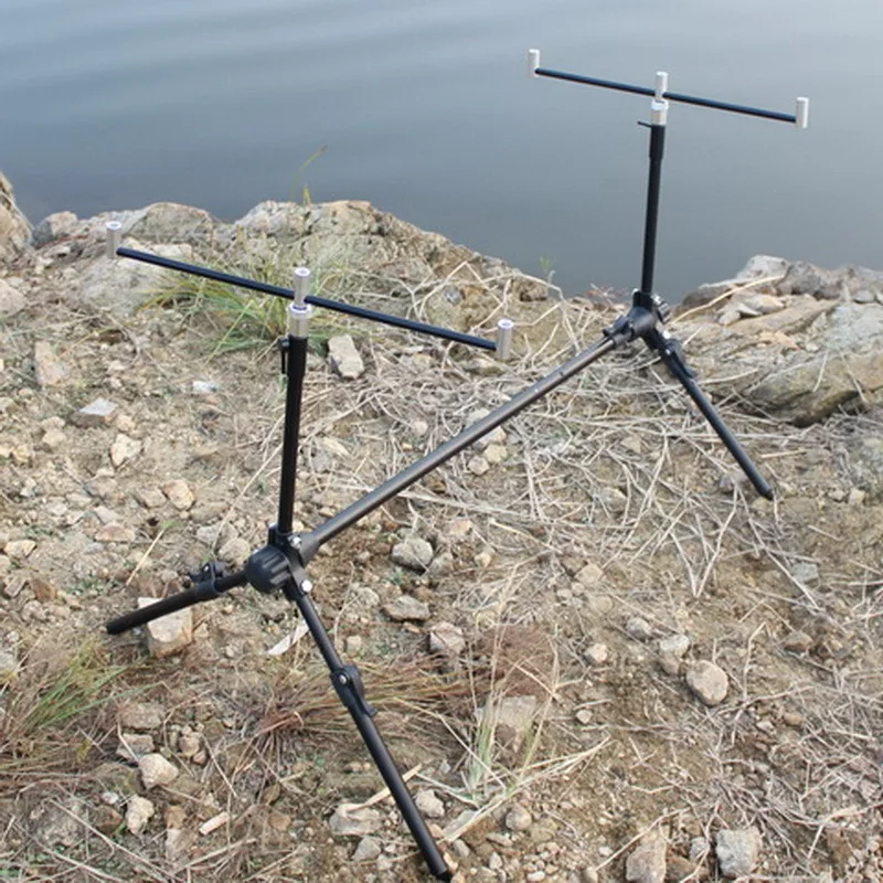 

Maiwei Library Fishing Holder European Style Portable Folding-Four Corners Lakes Fishing Method Holder Send Wiggler