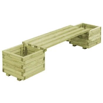 

vidaXL Garden Planter Bench FSC Impregnated Pinewood