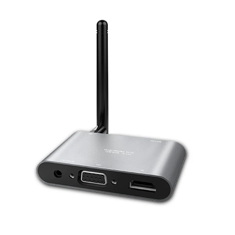 Gray Mirascreen X6W Plus 5G 4K Miracast беспроводной DLNA трансляции записи HDMI VGA AV tv Stick Wifi Дисплей приемник ключа для IOS Android автомобиля - Цвет: Gray