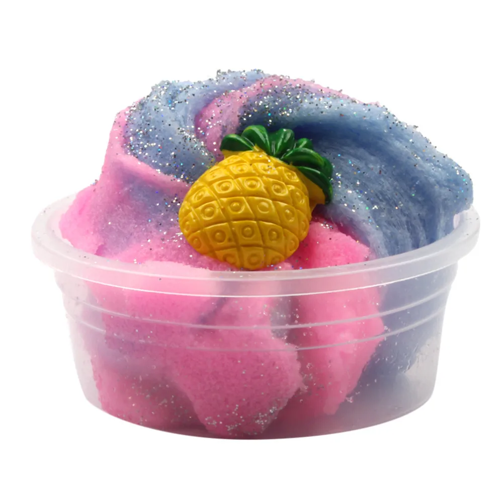 Colorful Mixing Cloud Cotton Candy Slime Fluffy Polymer Anti Stress Slime Sludge Cotton Mud Toy Toys For Children #A