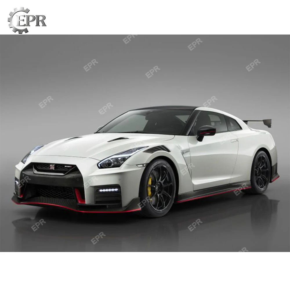 Для Nissan R35 GTR 2008- NIS стиль углеродное волокно переднее вентилируемое крыло комплект отделки