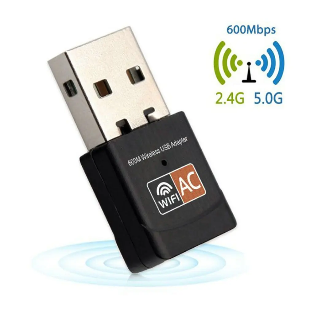 USB Wifi адаптер 600 Мбит/с Wi fi адаптер 5 ГГц антенна USB Ethernet ПК Wi-fi адаптер Lan Wifi ключ AC Wifi приемник