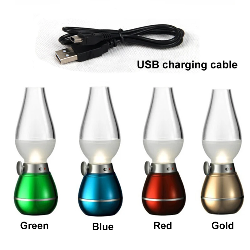Заряжаемая через USB светодиодсветодиодный керосиновая лампа с управлением