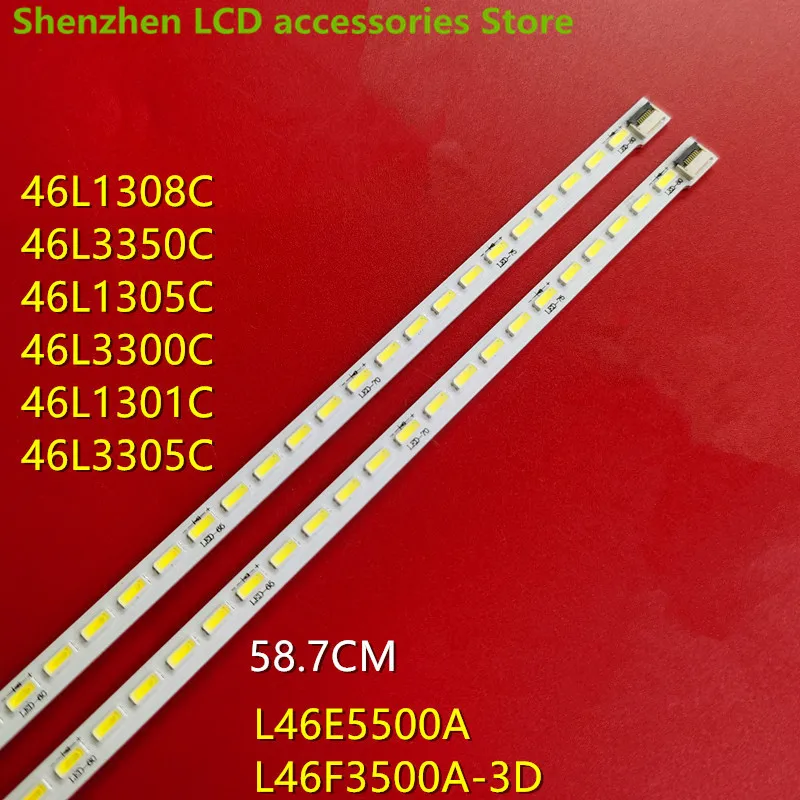 

LED backlight strip for Toshiba NEW L46E5500A-3D Light bar T52M460354AI1ET13E55-1SC 58.7CM 80LED 100%NEW