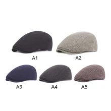 Новая осенне-зимняя мужская шапка, береты, британский западный стиль, шерсть, усовершенствованная плоская шапка, берет в стиле винтаж, Кепка