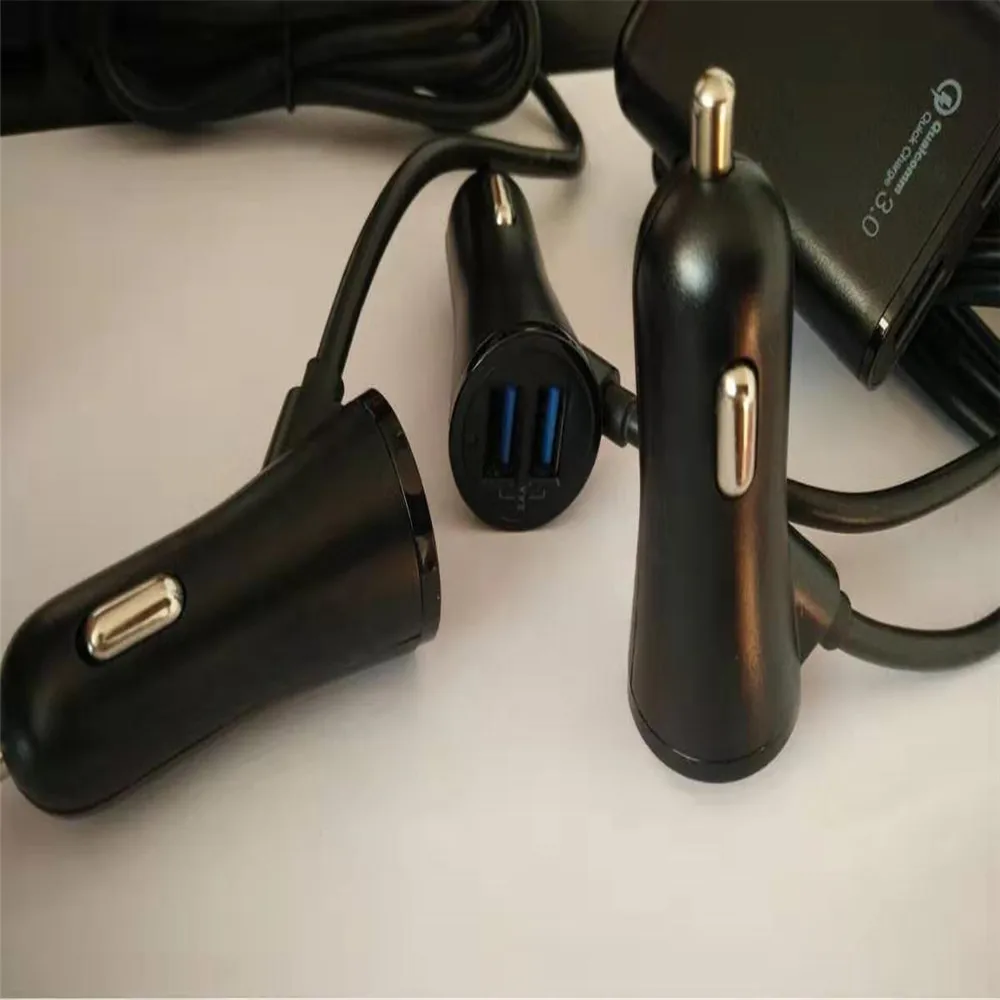 Автомобильное переднее и заднее сиденье прикуриватель charger-QC3.0 Быстрая зарядка charger-4USB зарядка lightning аксессуары для салона автомобиля
