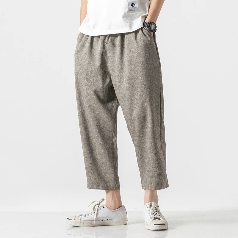 MrGoldenBowl Store Men Oversize Wide Leg Pants 2020 Mens Straight Casual Ankle-Length Pants Chinese Style Summer Male Harem Pant MrGoldenBowl Store Men Oversize Wide Leg Pants 2020 Mens Straight Casual Ankle-Length Pants Chinese Style Summer Male Harem Pant